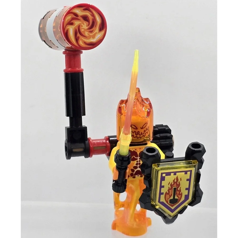 Lego Nexo Knights Minifigure - Ultimate Flama (nex054) 70339‎ Backpack Hammer